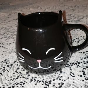 Black Cat Mug with ears.